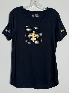 Under Armour Black New Orleans Saints Performance Tee Size M